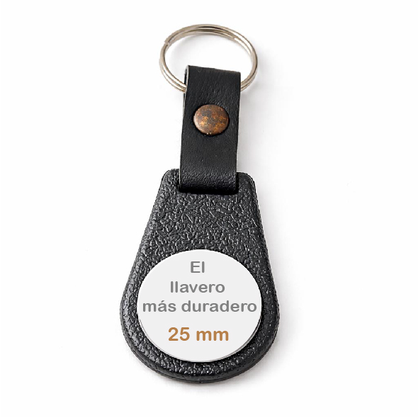 Llaveros con tira de cuero